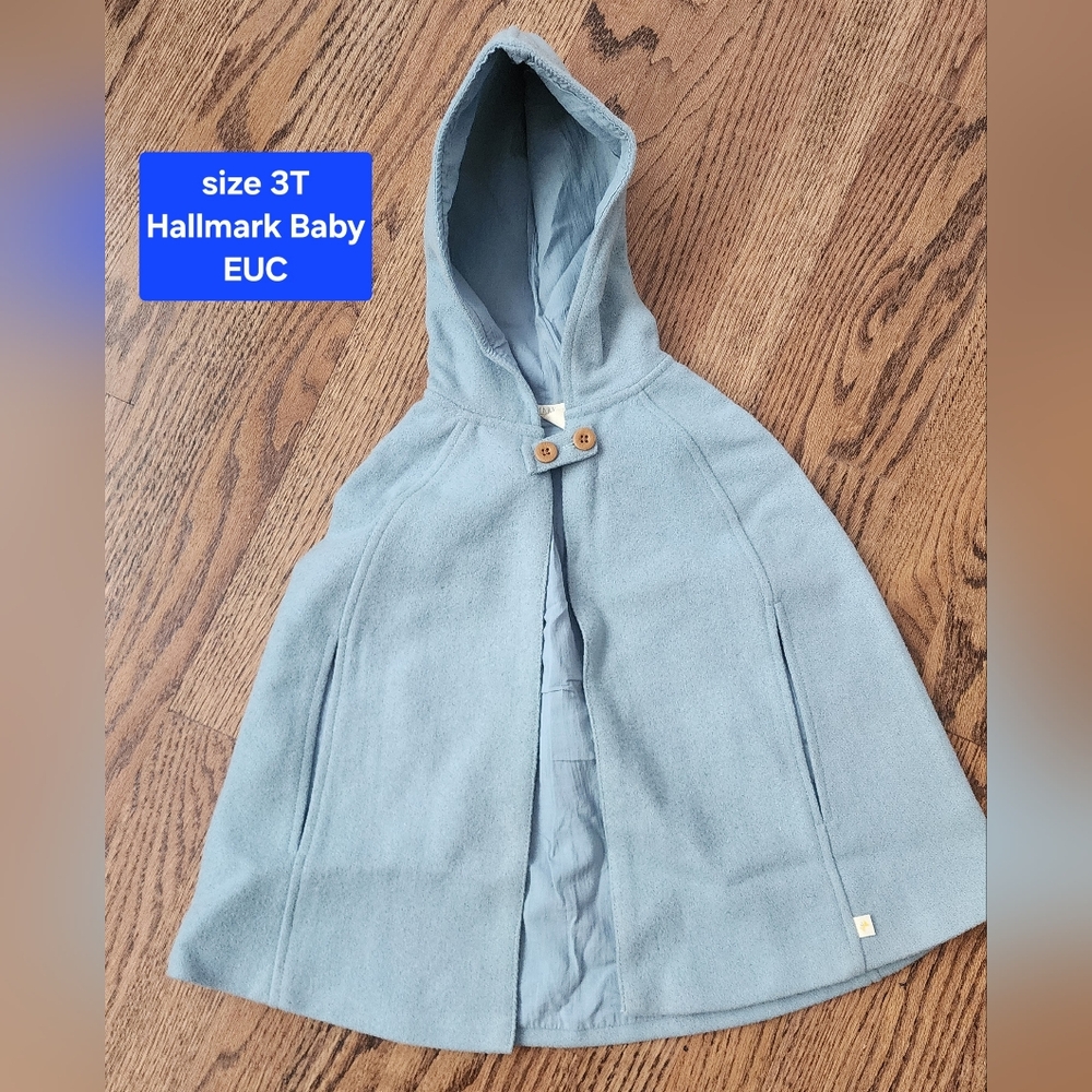 Hallmark Soft Blue Kids Cape with Hood